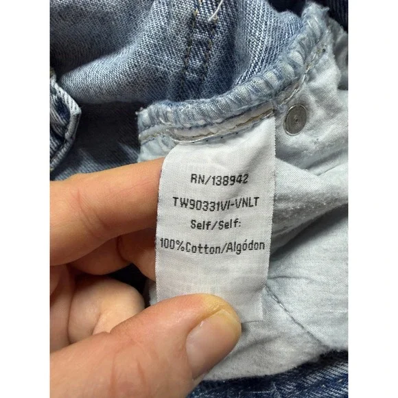 Twelve By Ontwelfth Jeans Womens Size 27 Blue Distressed Streetwear Baggy Denim - Picture 6 of 7